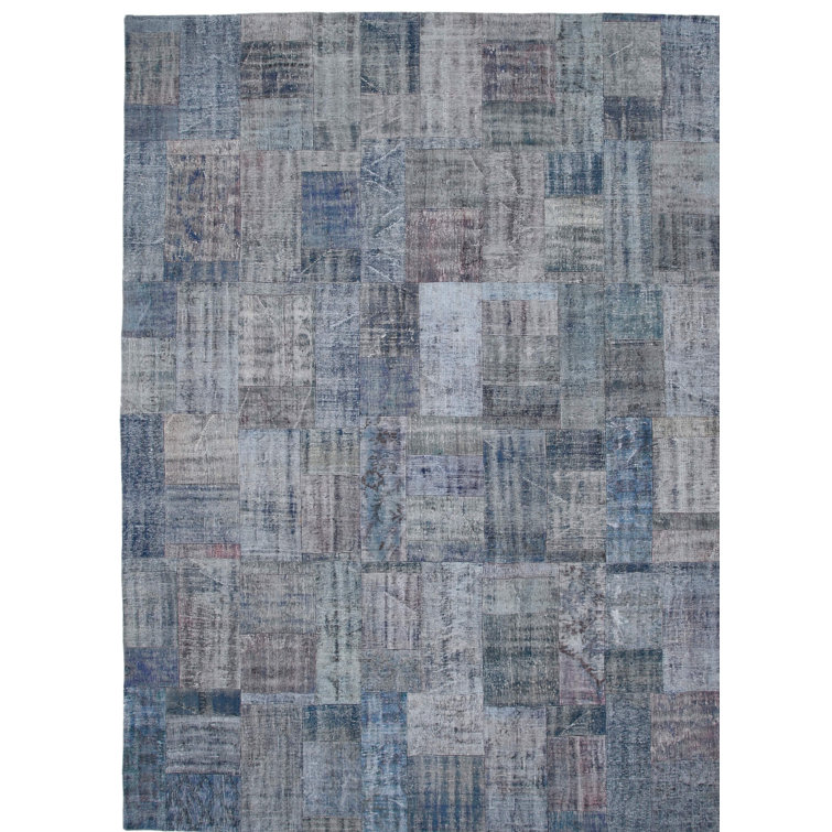 Blue Elephant Hand Knotted Blue/Grey Rug Wayfair.co.uk